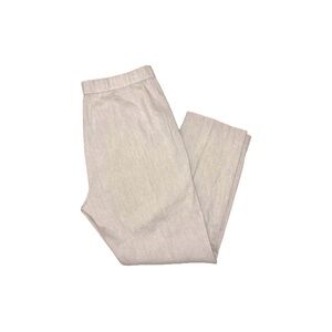 Theory Basic Pull On Pant Caliver Linen Blend Oat Beige Trousers - Size 4